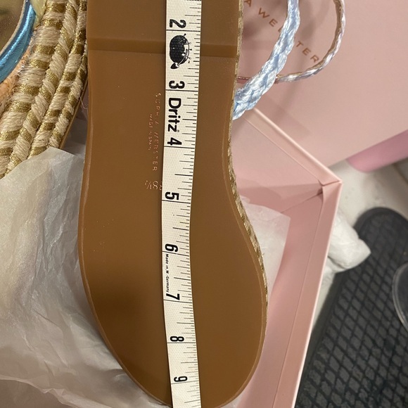 Sophia Webster Wedges Heels Ines Espadrille Metallic Cork Shoes 8 - Picture 7 of 12